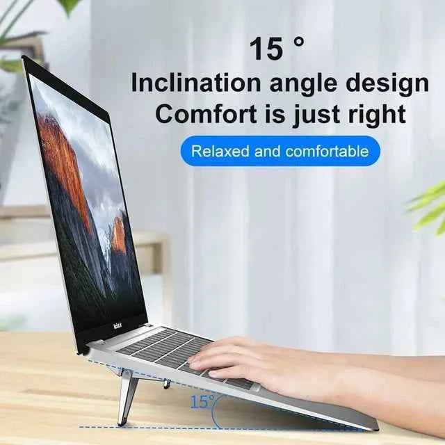 Metal Foldable Portable Laptop Stand - 2 Pcs