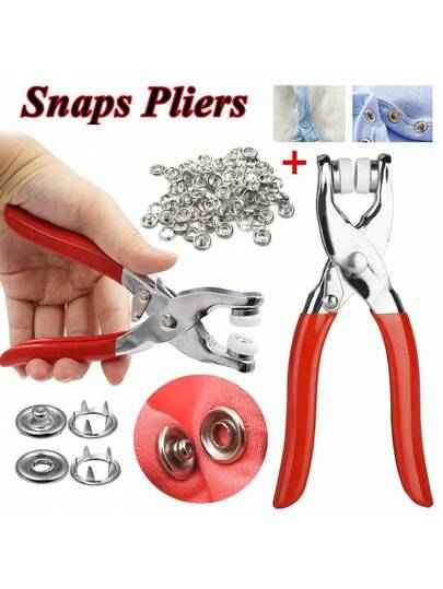 Hand Pressure Pliers For Prong Snap Button (FREE 100 BUTTON) - BD Drop
