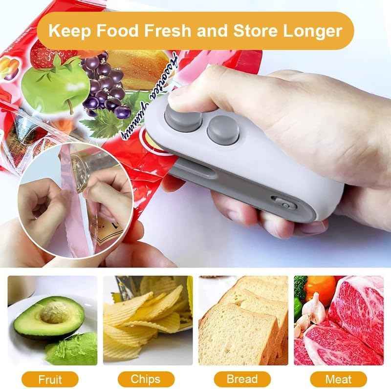 Portable Heat Sealer for Easy Food Preservation and Packaging - BD Drop