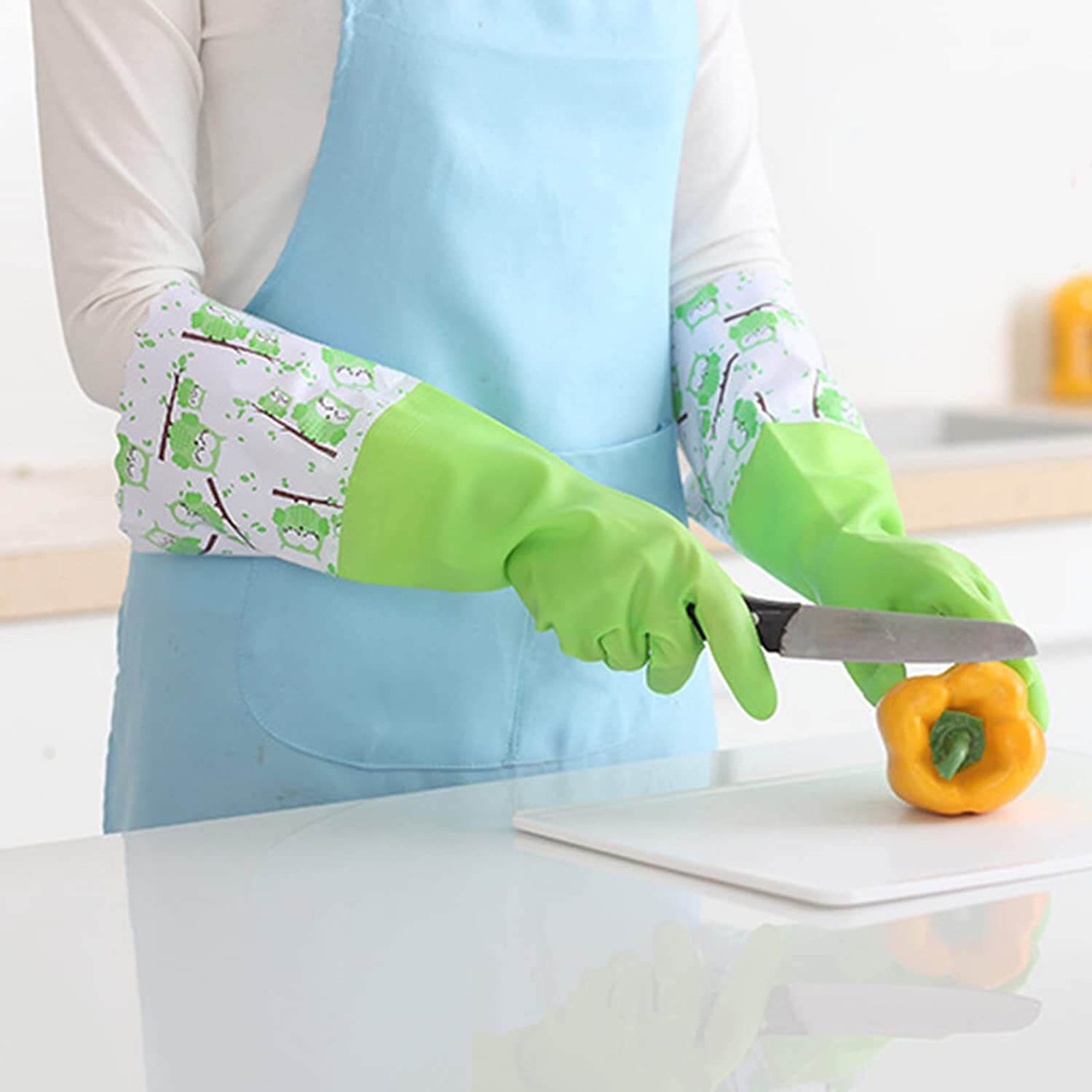 PVC Kitchen Hand Gloves - 2 pcs - BD Drop