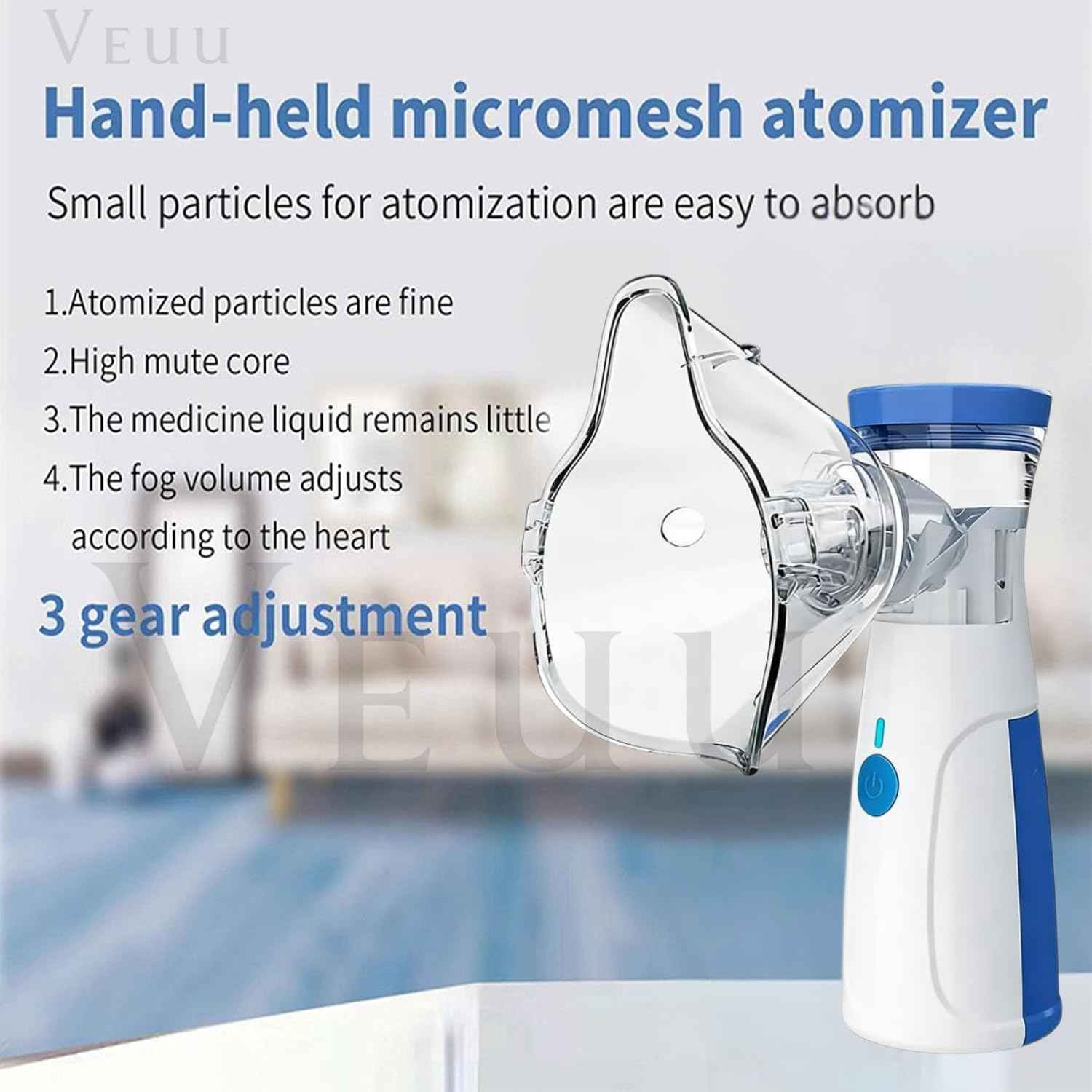 Portable Mesh Nebulizer Machine for Adults & Kids - BD Drop