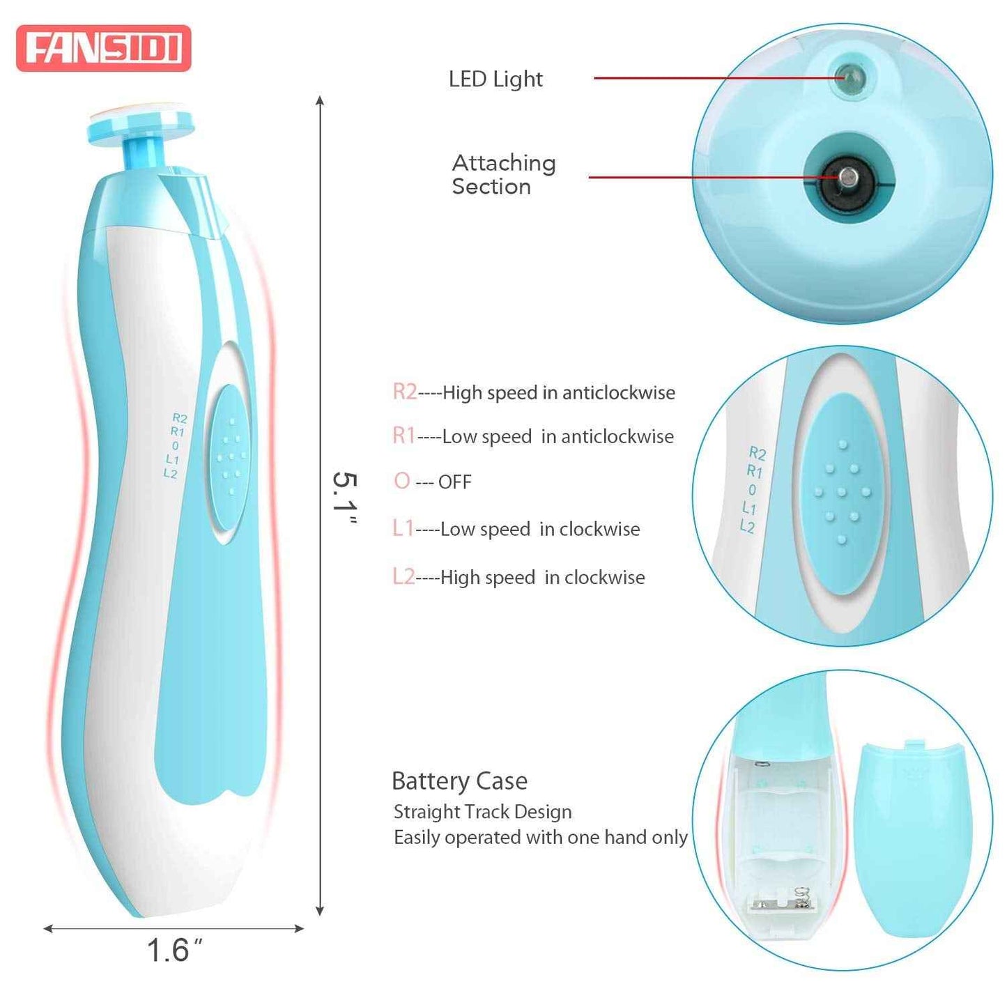 Electric Baby Nail Trimmer - BD Drop