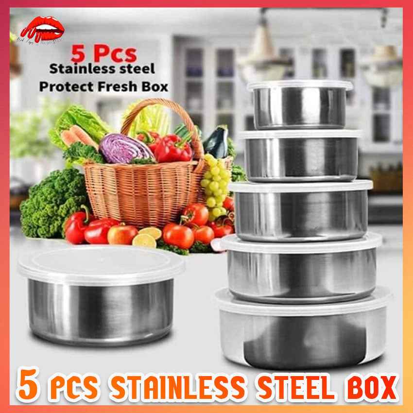 Stainless Steel 5-Pcs Bowl Set - BD Drop