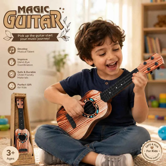 Magic Guitar Kids Toy Ukulele for Beginners – Ages 3+