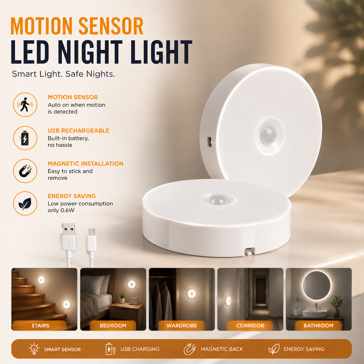 Motion Sensor Body Induction Light (Original) - Nexo