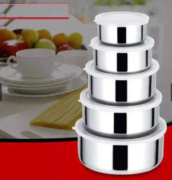 Stainless Steel 5-Pcs Bowl Set - BD Drop