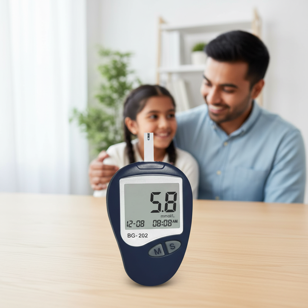 BG-202 Blood Glucose Monitor with Family