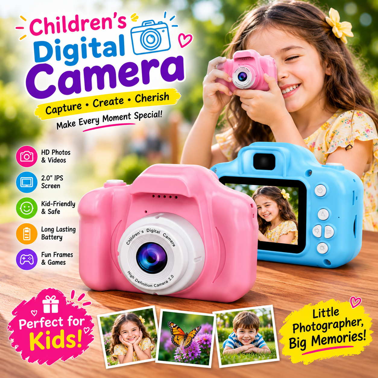 Kids Digital Camera – HD Photo & Video for Little Explorers