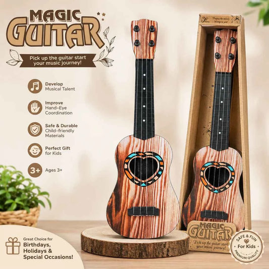 Magic Guitar Kids Toy Ukulele for Beginners – Ages 3+