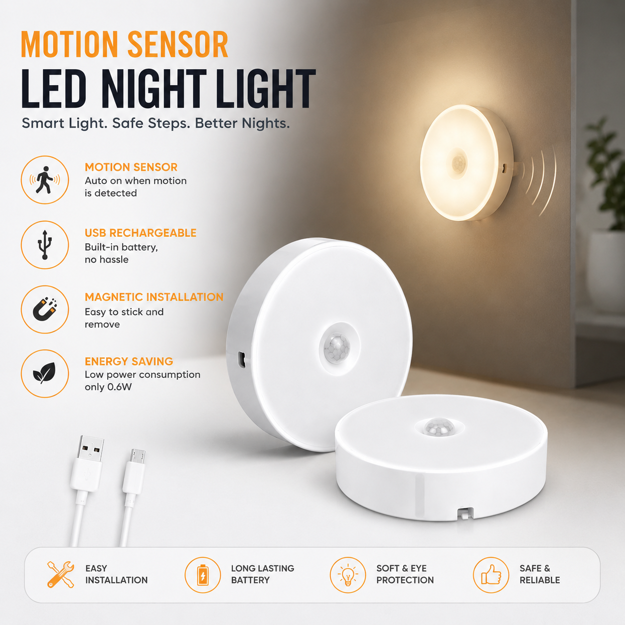 Motion Sensor Body Induction Light (Original) - Nexo
