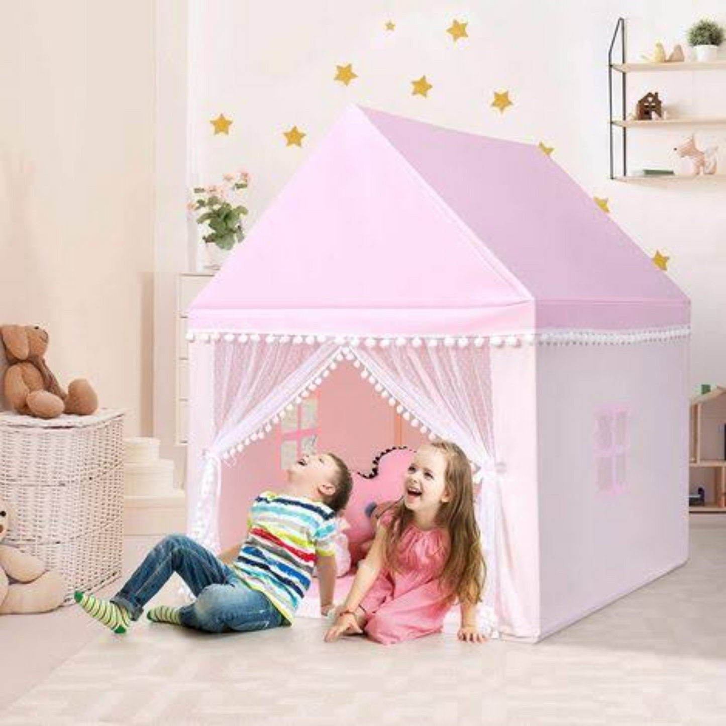 Castle Tent House with 30 Pieces Colorful Balls  Free